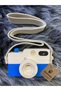 Baby Toy Wooden Camera, 1 Year Old Montessori Toy, Organic Wooden Toy - dark blue - 3