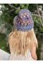 Unisex Girl Boy Bucket Baguette Hat Colorful Colorful Authentic Geometric Shape Patterned - 3