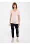 Women's Salmon V-Neck T-shirt - 4