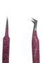 Eyelash Tweezer Set Pink Curler Holder Eyelash Tweezers - 3