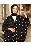 Modaburada Black and White Kimono Cardigan with Pompom Gift for Mother's Day? - 2