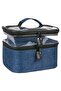 Makeup Bag Travel Women's Care Bag Double Compartment Transparent Compartment Ankaflex Makeup Bag