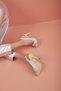 Azure Baby Blue Sari 10 cm Women's Classic Heeled Shoes - 4
