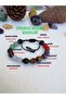 Natural Stone Macrame Student Success Bracelet-Onyx-Aventurine-Quartz-Akamarin-K.Köz-Amatist-Agate Stone