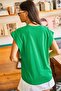 Women's Grass Green Armpit Piece Bat T-Shirt TSH-19000330 - 7