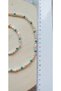 Real Natural Pearl Natural Turquoise Stone Gold-Plated Necklace Bracelet Set - 2