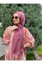 Ipekyolu Scarf Şehr-i Shawl Dark Rose Dried Idol Janjan Shawl - 3