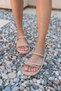 Diazz Women's Nude Stone Detailed Fluffy Sandals - 3