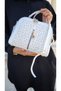 Women's White Adjustable Long Strap 4-Compartment Shoulder and Crossbody Bag Tm1059 - 6