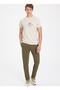 Men's Beige Raw Cotton Protect T-shirt - 4