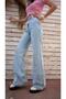 Vanessa Blue High Waist Wide Leg Denim Jeans - Casual Trousers - 3