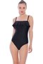 Women's Black Strappy Ruffle Swimsuit - 3