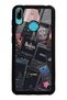 Huawei Y7 (2019) Glossy Phone Case with Retro Music Design