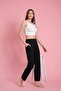 Black Pocket Pajama Bottom - 2