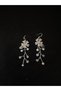 Fully Handmade Crystal Jewelled Stylish and Elegant Wedding and Engagement Bridal Earrings and Hair Accessory - 4
