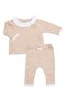 Cotton Ruffle Collar Baby Pajama Set - 2