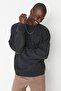 Anthracite Crew Neck Oversize Fit Knitwear Sweater Tmnaw22Kz0146 - 2