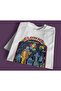 Oversize Unisex Pattern Clown Clown Tomb Sarcastic Themed Printed White T-shirt