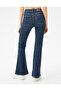 Dark Blue Women's Flare Leg Jeans - 4