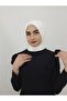 وشاح جاهز مزود بمشبك وشال Hijap Ecru Color - 6