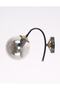 Yoyo Black Antique Smoked Glass Sconce