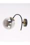 Yoyo Black Antique Smoked Glass Sconce - 2