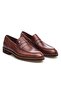 Brown Genuine Leather Laceless Men's Casual Shoes