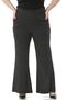 Large Size Wide Elastic Waist Drawstring Wide Leg Polka Dot Black Women's Trousers