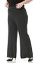 Large Size Wide Elastic Waist Drawstring Wide Leg Polka Dot Black Women's Trousers - 5