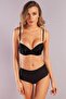Women's Black Push Up Garabına Bra 115-026