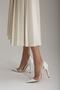 Transparent Detailed Stiletto Transparent White Matte Women's Stiletto, High Heels - 2