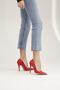 153 Red Patent Leather 10 cm Women's Stiletto, Platform Heeled Shoes - 8