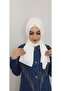 شال جاهز برباط لون إكرو - 4