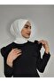 وشاح جاهز مزود بمشبك وشال Hijap Ecru Color - 3