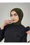 وشاح جاهز مزود بمشبك شال Hijap لون كاكي - 5