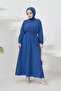424-1aerobin Hijab Dress Indigo - 4