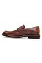 Brown Genuine Leather Laceless Men's Casual Shoes - 3