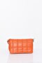 Women's Orange Plastic Chain Shoulder Bag