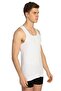 Pack of 4 0118 Men's Ribbed Sports Undershirt White