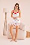 13583 Stone Printed Shorts Set
