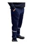 7/7 Winter Gabardine Pants Com. Reflective Navy Blue with Pockets - 2