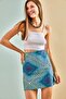 Women's Multicolor Ethnic Pattern Skirt 7080 - 3