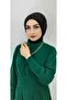 شال حجاب جاهز مزود بمشابك باللون الأسود - 4