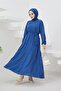 424-1aerobin Hijab Dress Indigo - 3