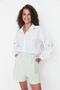 Ecru Embroidery Detailed Cotton Regular Regular Fit Woven Shirt Twoaw23Go00081 - 8
