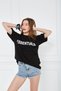 Unisex Black Fear Of God Fog Essentials Oversize Unisex T-shirt