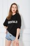 Unisex Black Fear Of God Fog Essentials Oversize Unisex T-shirt - 6