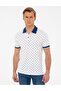 Ecru Slim Fit Polo Neck T-shirt