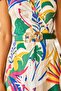 Women's Green Elastic Back Snap Buckle Belt KMR-19000109