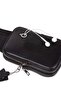 100% Genuine Leather Chest and Shoulder Bag Waist Bag with Headphone Outlet - 4